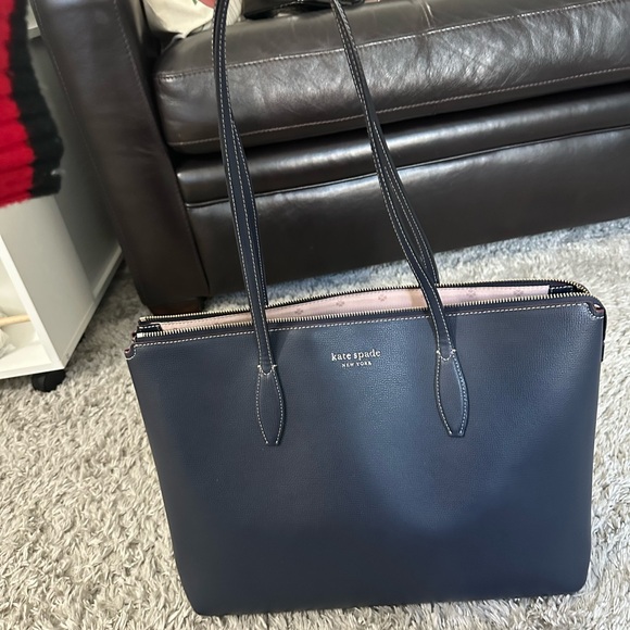 kate Spade Navy Blue Tote Bag - Picture 2 of 6